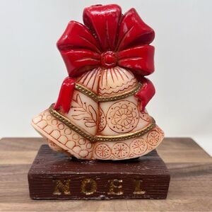 Vintage Jasco Noel Bells Christmas Candle